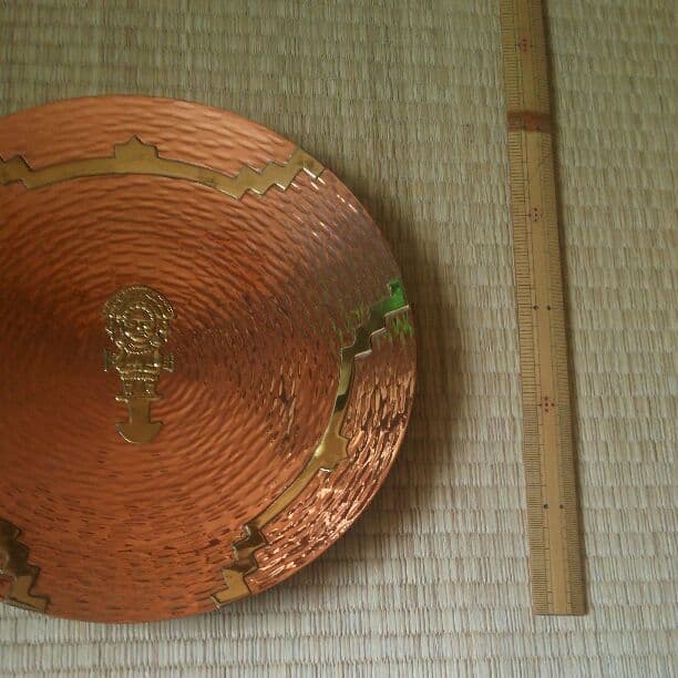 異国エスニック風　民芸品　壁掛けインテリア　銅製品？ 詳細不明 工芸品