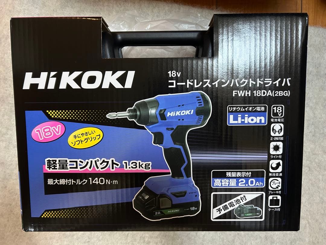 HiKOKI(ハイコーキ) 18V インパクトドライバー FWH18DA