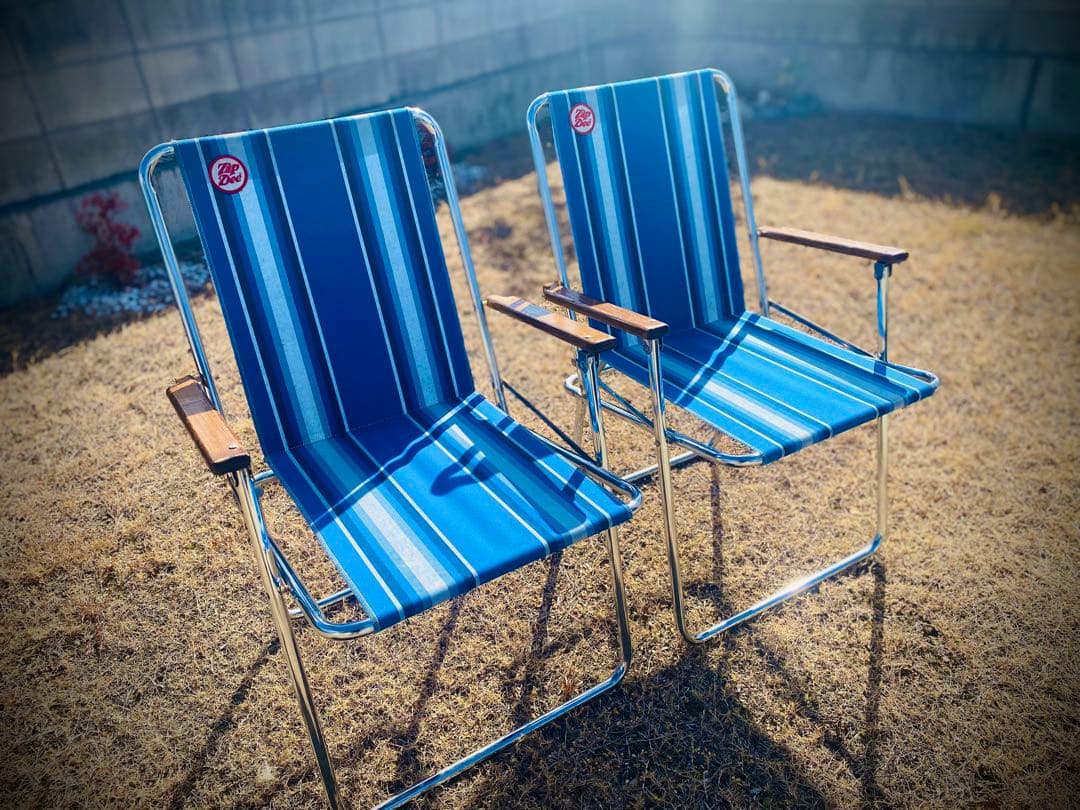 ZIPDEEチェアブルー二脚セット