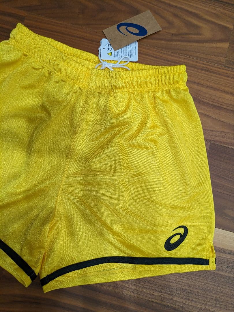 ⭐︎人気イエロー　ASICS　アシックス　バレーボール　ゲームパンツ　パンツ　国体