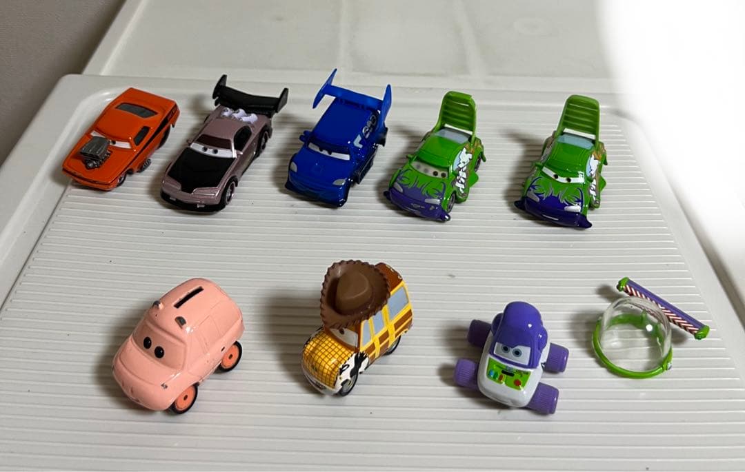 カーズ、ミニカー、暴走車、ウッディー、ハム
