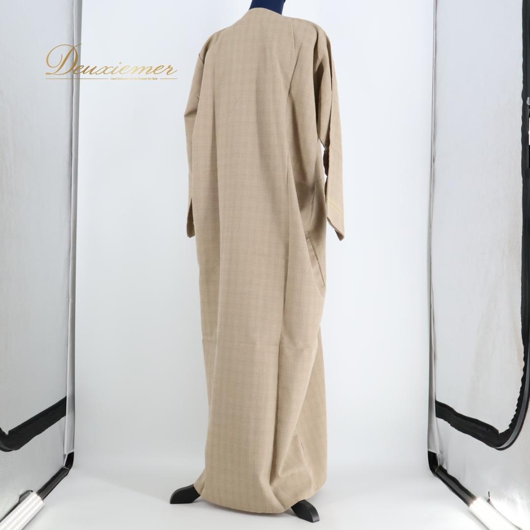 【ベリーダンス用衣装】ベージュ ガラベーヤ ワンピース ドレス 黄色 オレンジ