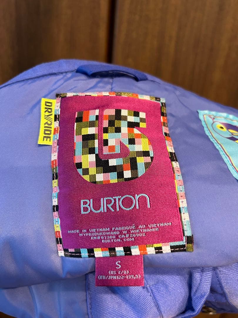 スキー/スノボウェア上下バートン　S US7/8 EU/JPN122-135.5