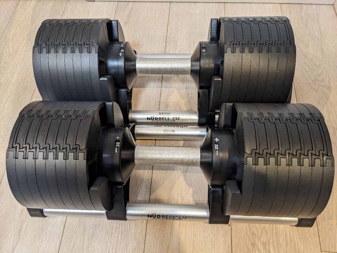 ②FLEXBELL 32kg 2kg刻み NÜOBELL 可変式ダンベル