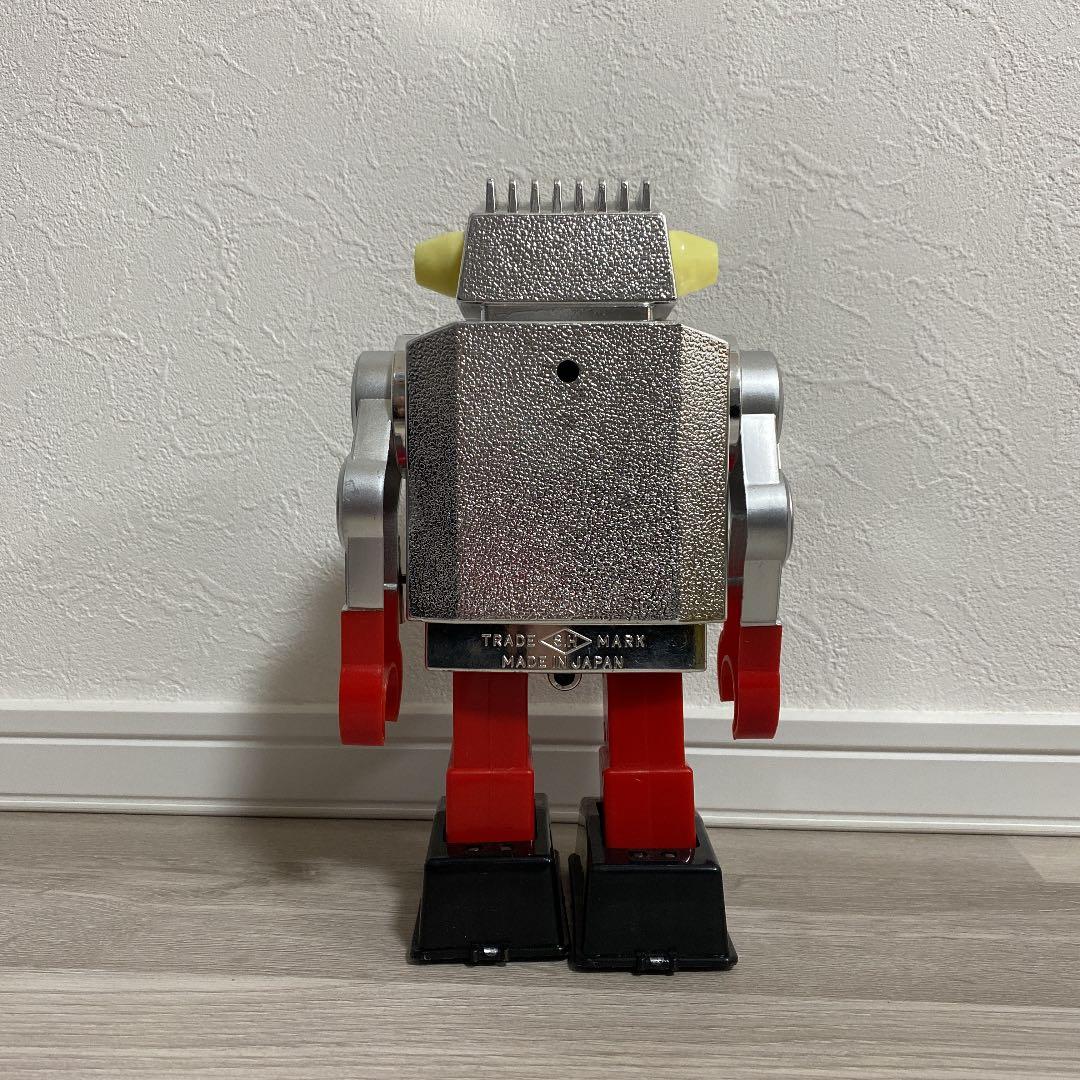 ニュー シルバー ギヤロボット ゼンマイ式ロボット