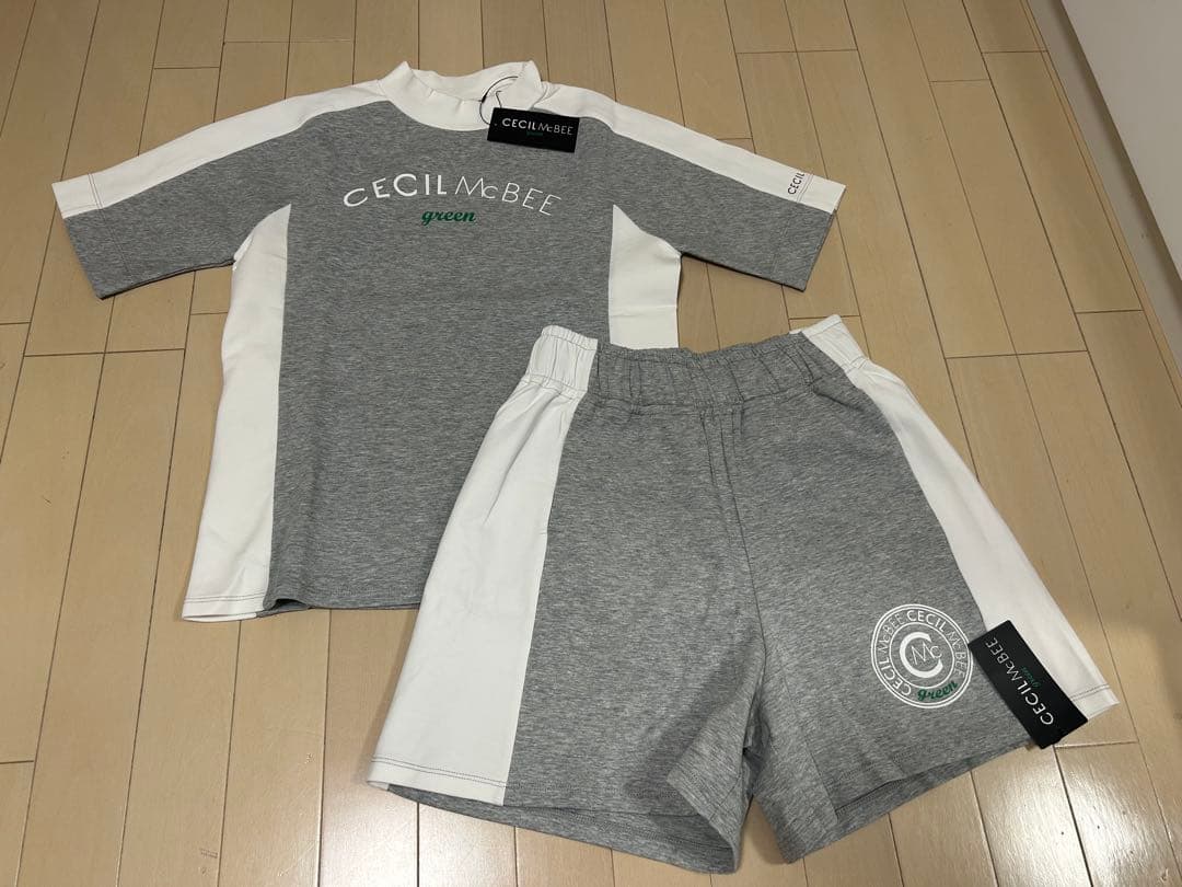 CECIL McBEE /ゴルフウェア/セットアップ /グレー/ホワイト