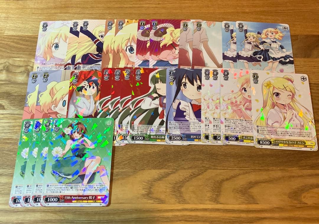 きんいろモザイク　きんモザ　ヴァイスシュヴァルツ デッキ+パーツ　アリス　8枝