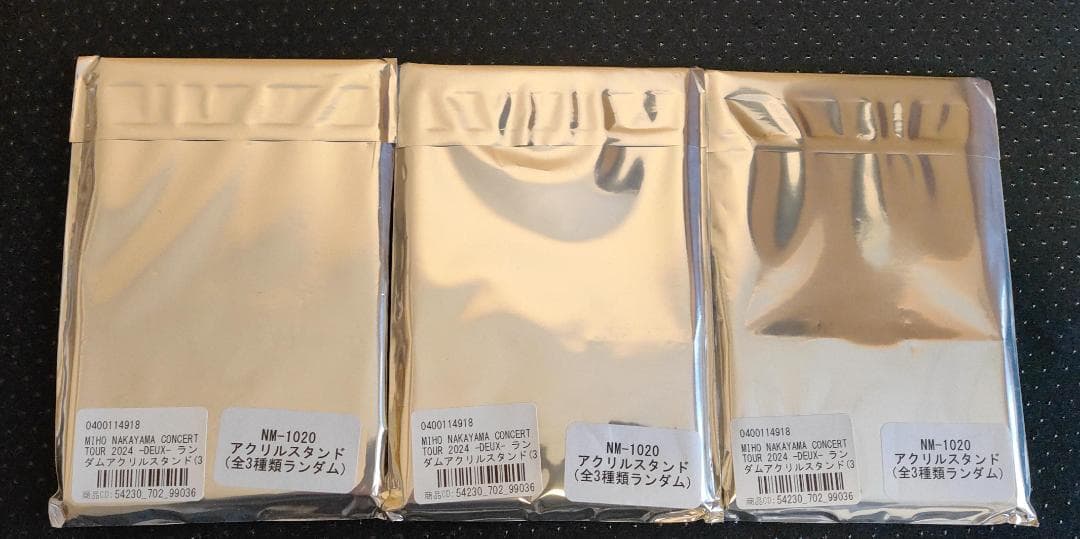 中山美穂　アクスタ　未開封３個