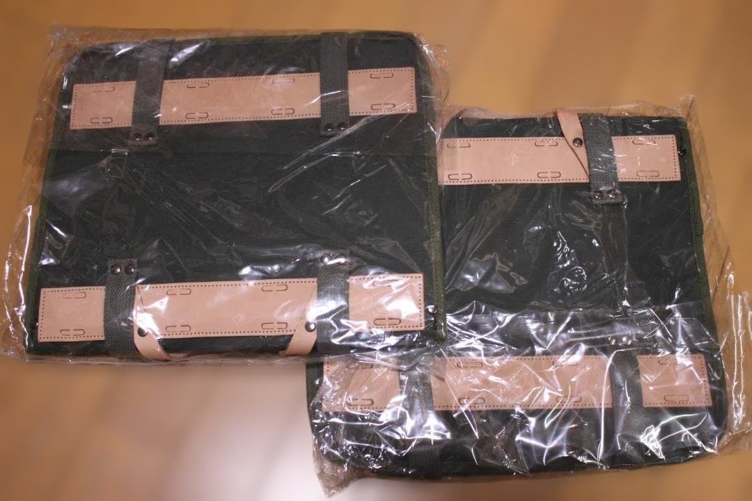 オーストリッチ　DLX　サイドバッグ×２個　グリーン　ランドナー　自転車