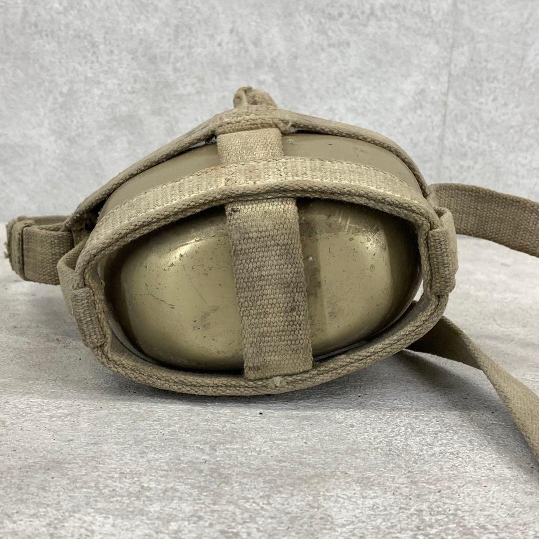 【Cy'shops】旧日本軍将校鞄 星印 水筒 当時物 時代物