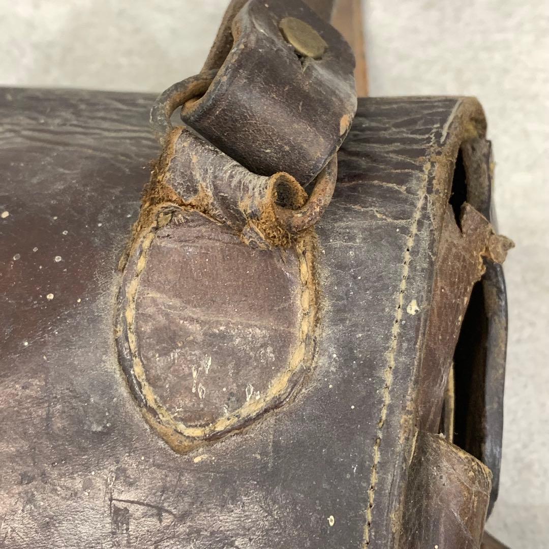 【Cy'shops】旧日本軍将校鞄 星印 水筒 当時物 時代物