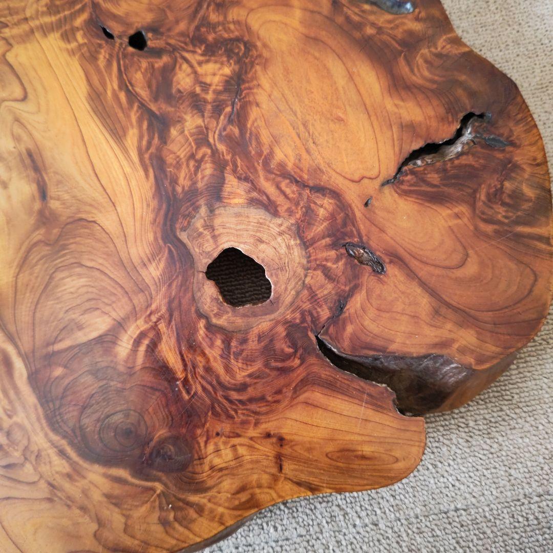 屋久杉　花台　台座　盆栽台　香炉台　飾り台　脚付