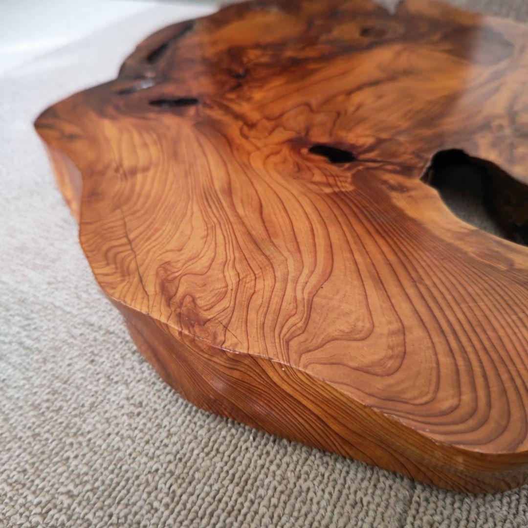 屋久杉　花台　台座　盆栽台　香炉台　飾り台　脚付