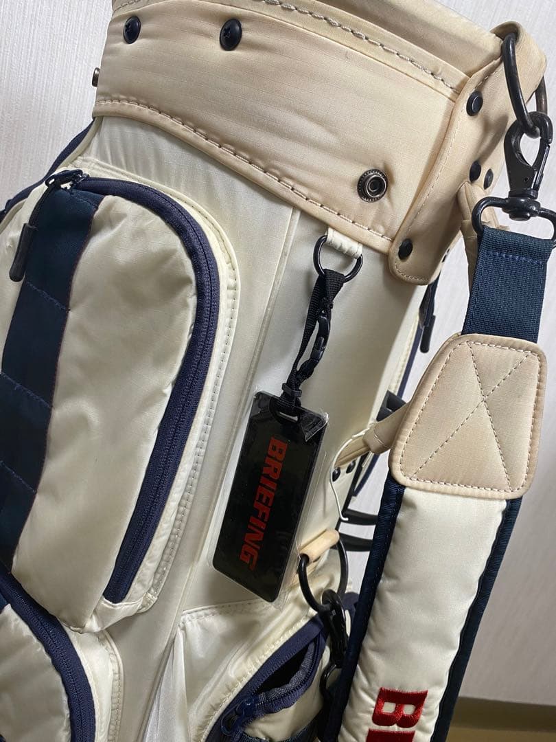 BRIEFING ゴルフバッグ ホワイト/ネイビー　ブリーフィング