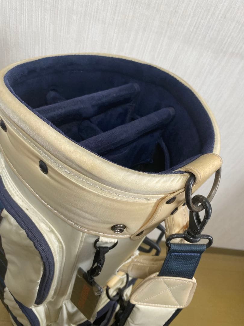 BRIEFING ゴルフバッグ ホワイト/ネイビー　ブリーフィング