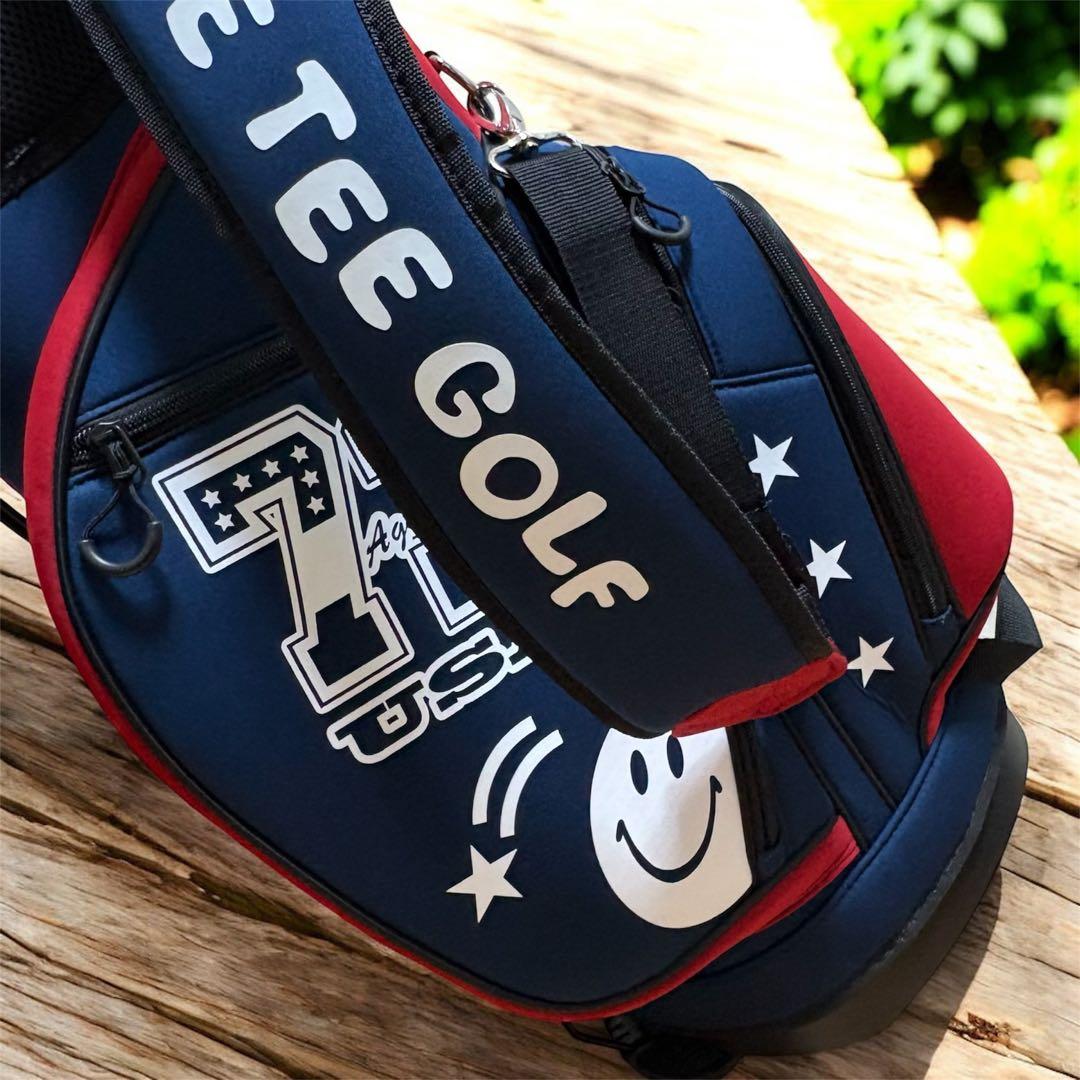 新素材　ブルーティーゴルフ キャディバッグ ストレッチ スタンドキャディバック
