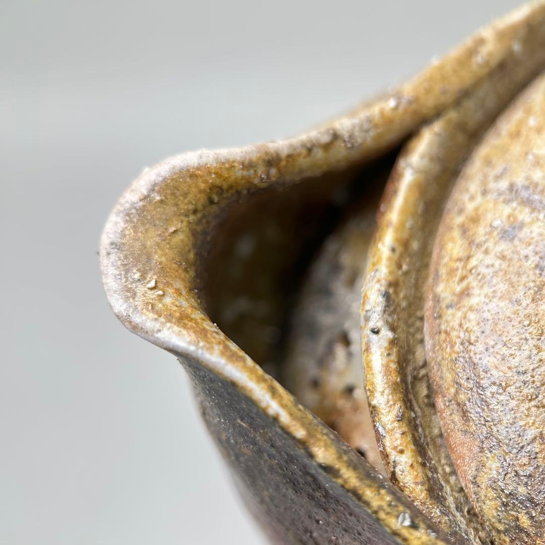 石田安弘 備前焼霊芝宝瓶 般若心经人気作者 急須 共箱 共布 茶注 煎茶 茶道具