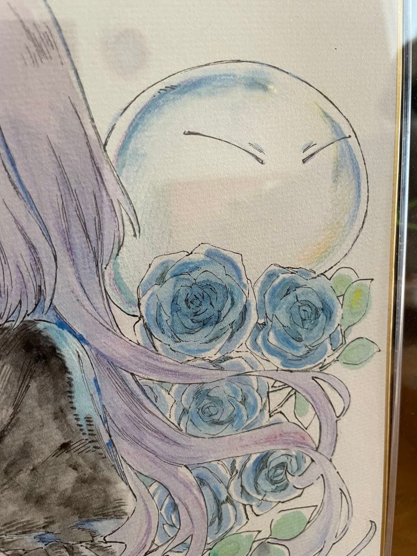 転スラ ルミナス＝バレンタイン 直筆サイン色紙 抽プレ 4000万部記念