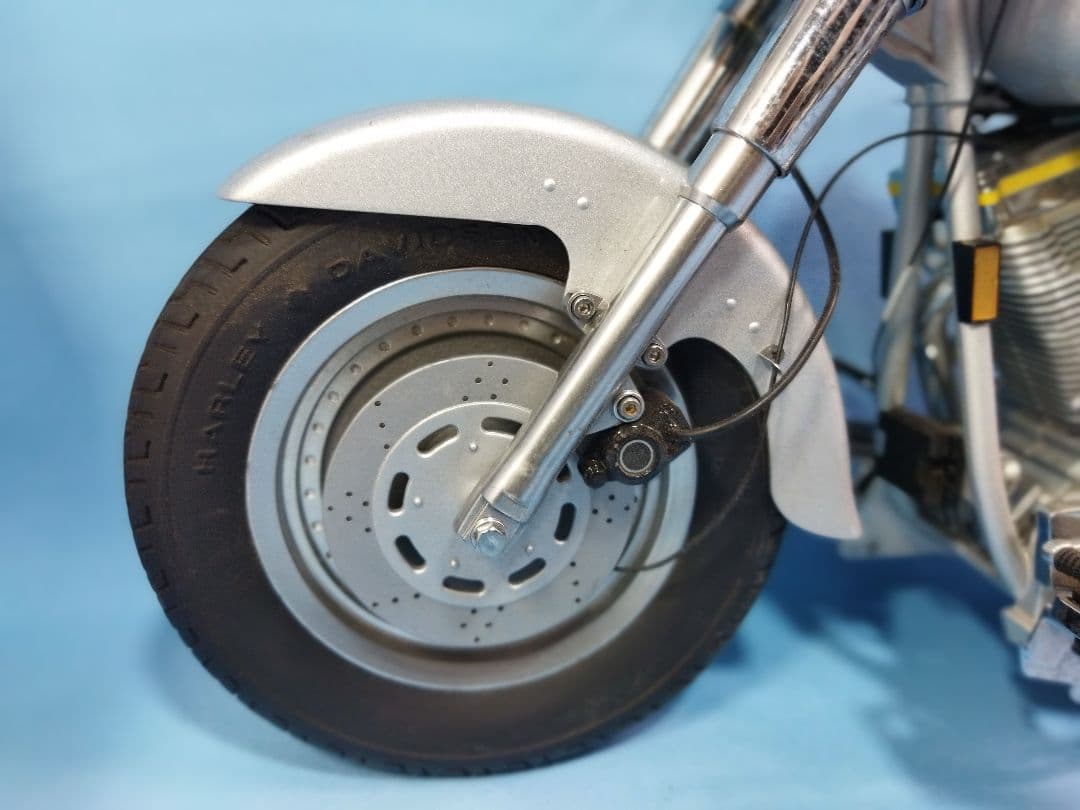 ハーレーダビッドソン　シルバーオートバイク　クラシックスタイル 置物インテリア