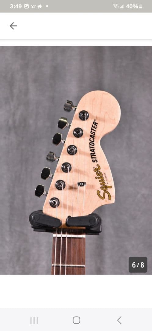 スクワイヤーエレキギター　ストラトキャスター　Fender
