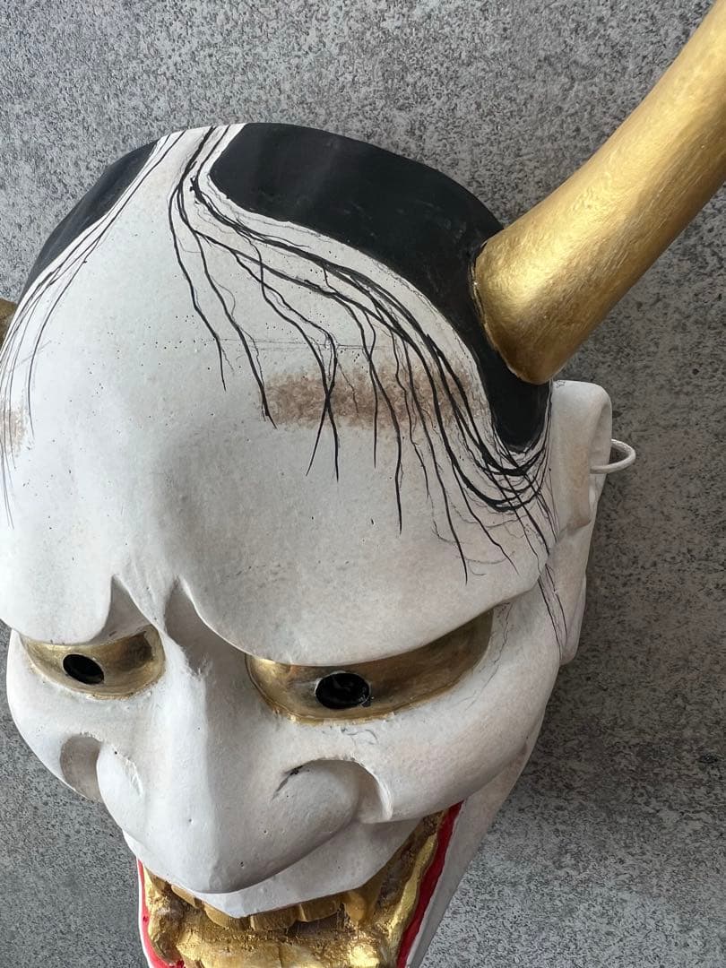 能面（般若）木彫