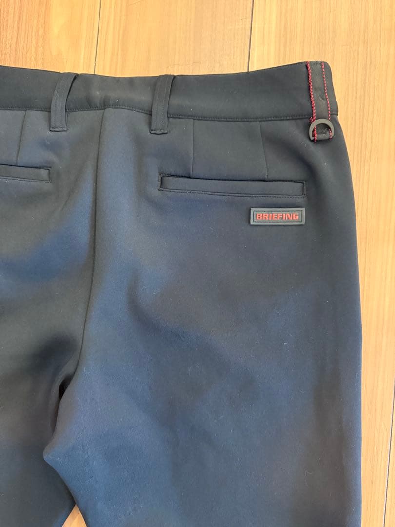 BRIEFING ブラック スリムフィットパンツ
