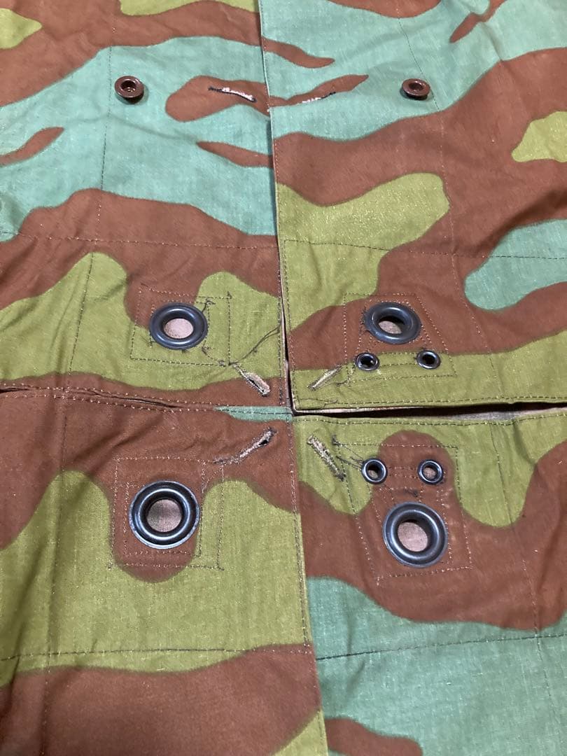 イタリア軍幕 サンマルコカモ 2枚 デッドストック 1回使用 極美品