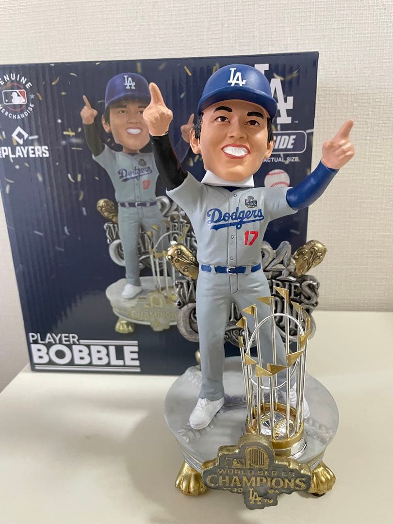 (MVP記念セール)大谷翔平 2024ワールドシリーズチャンピオンボブルヘッド