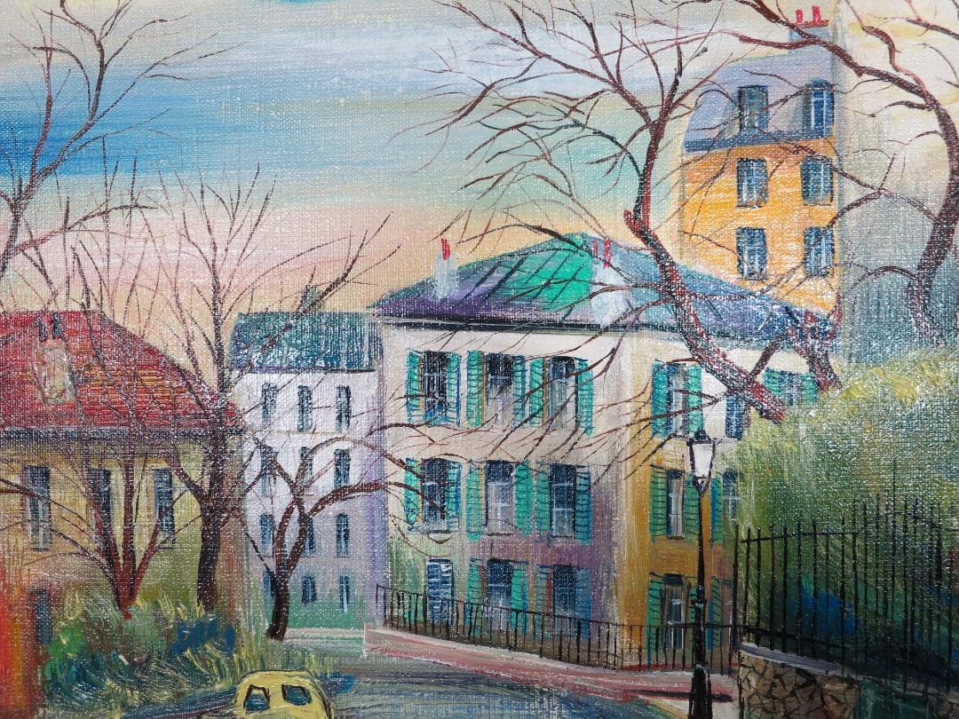 小澤勇寿郎　「モンマルトル」油彩画　F１０号