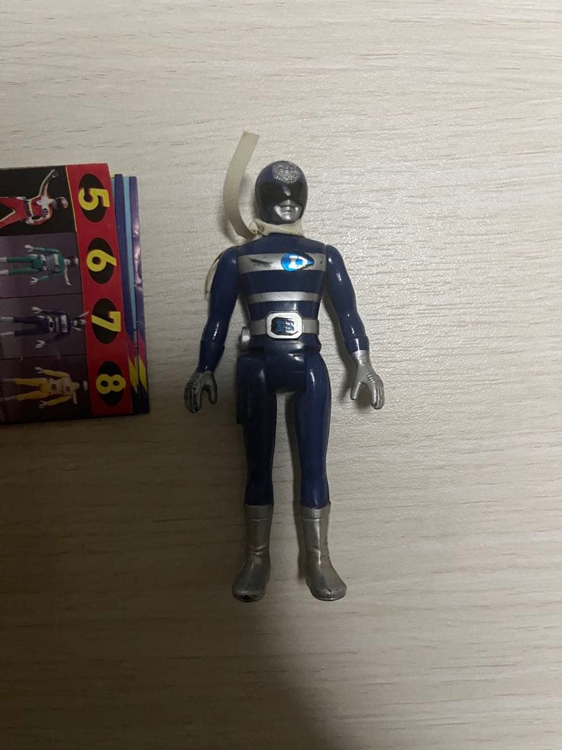 ⚠️当時物　ワールドヒーロー　電磁戦隊デンジマン　デンジブルー　ポピー