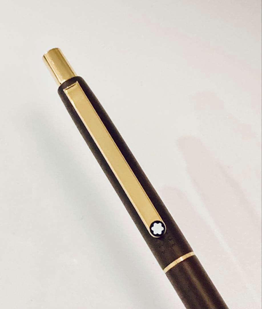 ドイツ製◆モンブラン 高級ボールペン Sライン MONTBLANC 1980s茶
