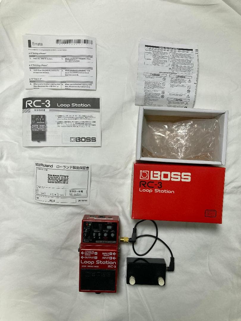 BOSS Loop Station RC-3と自作フットスイッチ（電池不要）