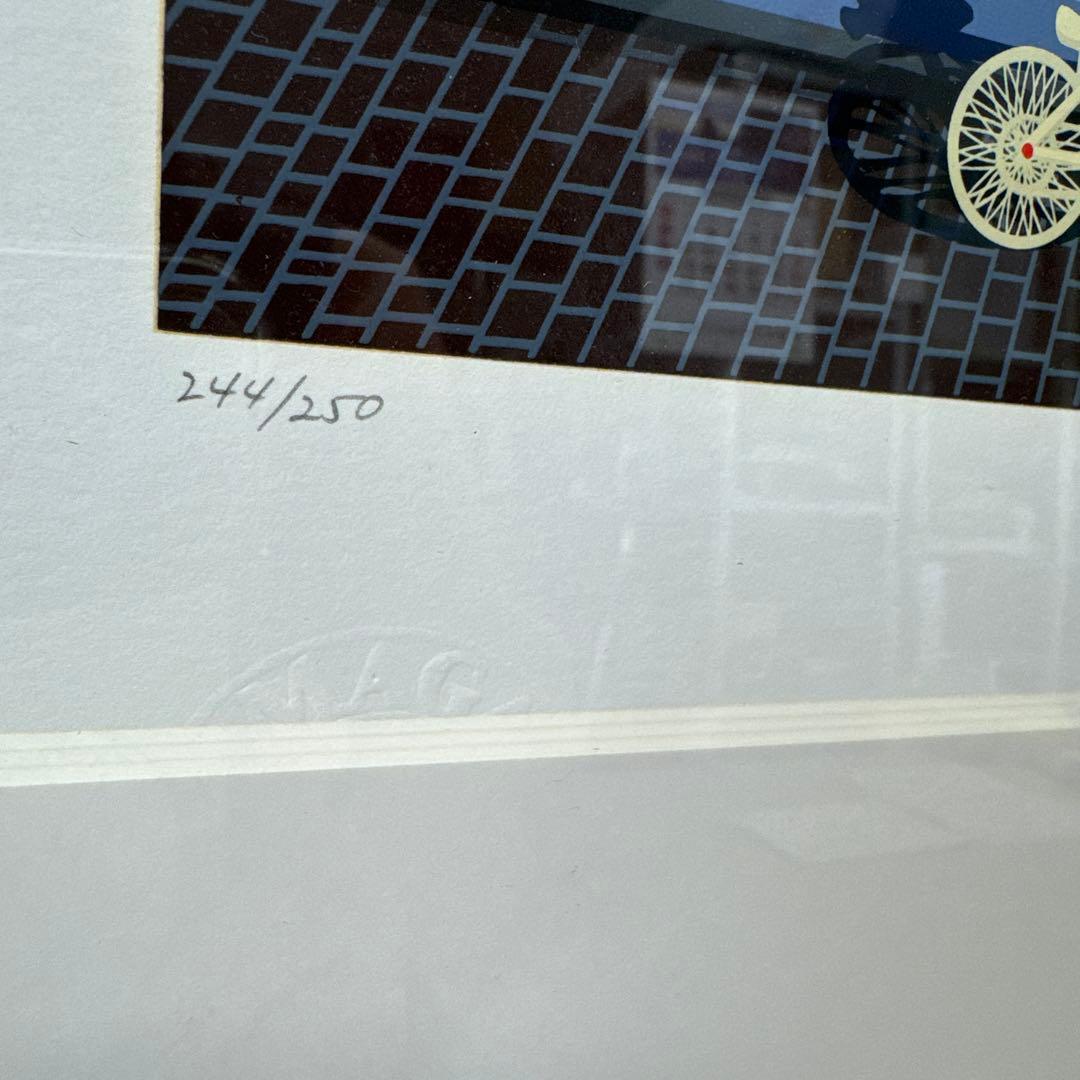 シ*ル様 ヒロ・ヤマガタ「ウェディングケーキ」シルクスクリーン 直筆サイン 絵画