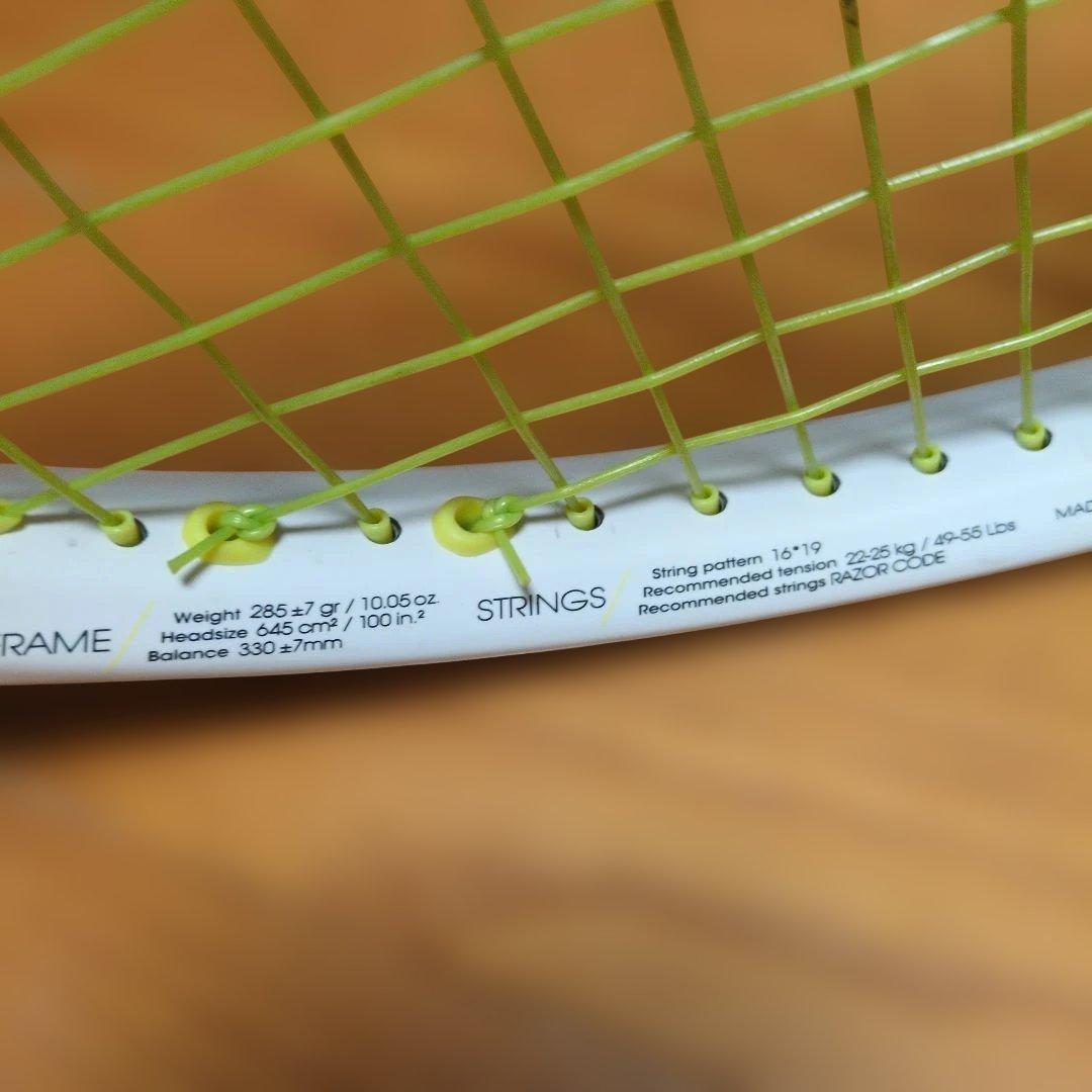 TF-X テニスラケット 285g 100平方インチ保証書