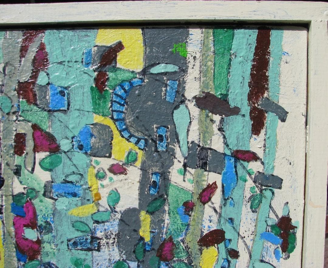 ☆決算☆尼崎～西宮～伊丹,前衛美術,埋もれた鬼才,西口典子「花冠」20号油彩