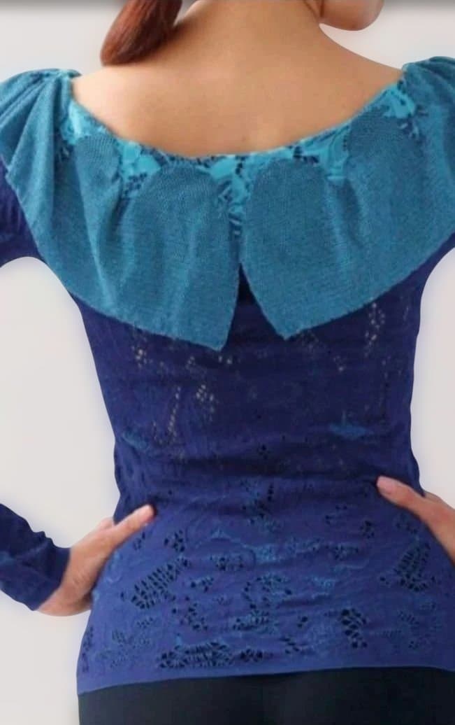 チャコット　リバーシブルノーソーイングニット　社交ダンストップス　М