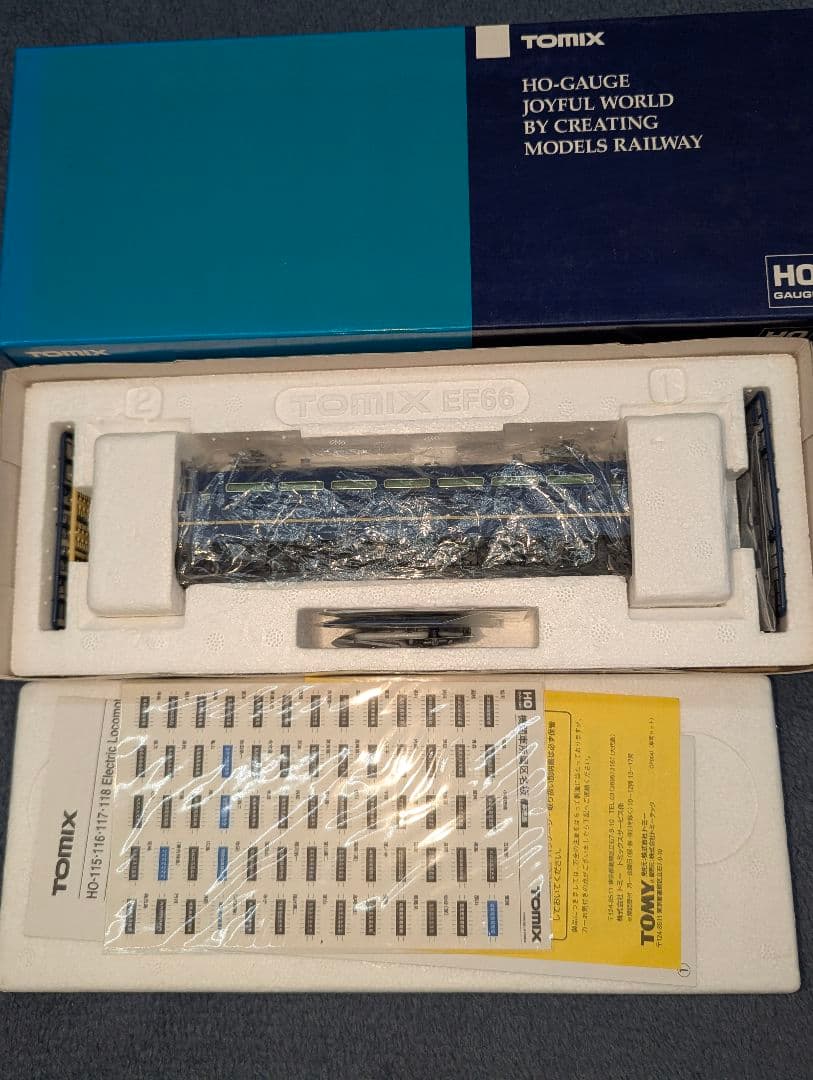 トミックス　HO-118　EF66 電気機関車　(PS22B付)