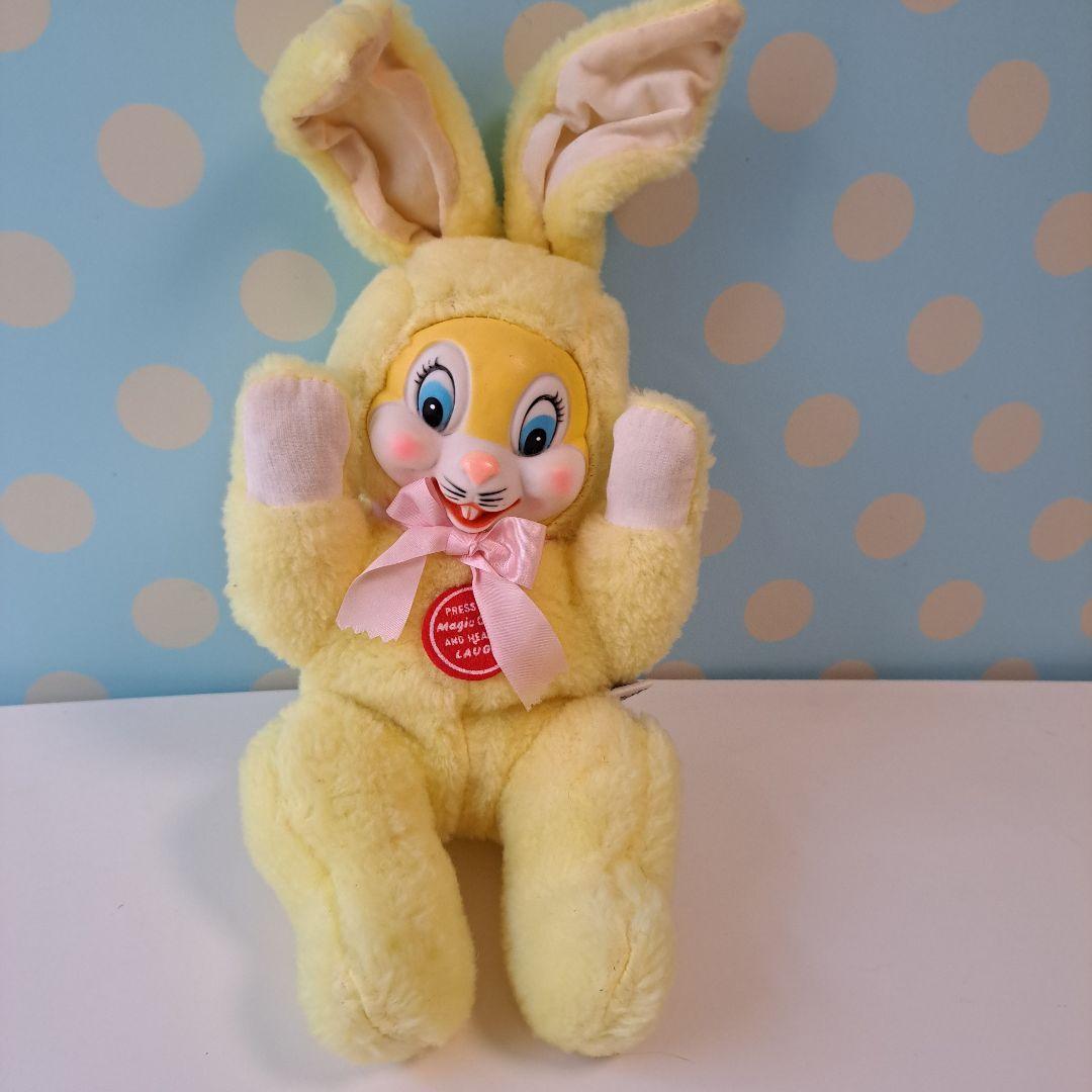 ビンテージ　ラバーフェイス　ウサギ　41cm　里帰り品