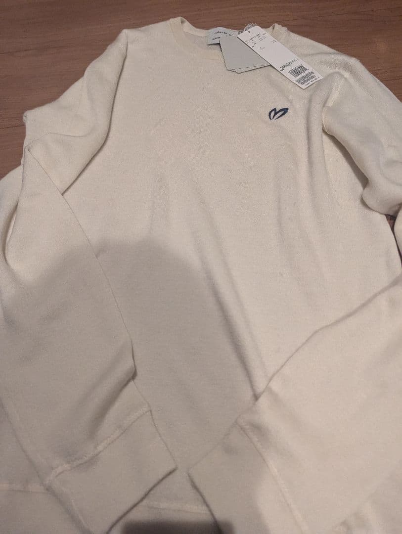 マスターバニー　ニット　メンズ　白　トレーナー　ゴルフウェア