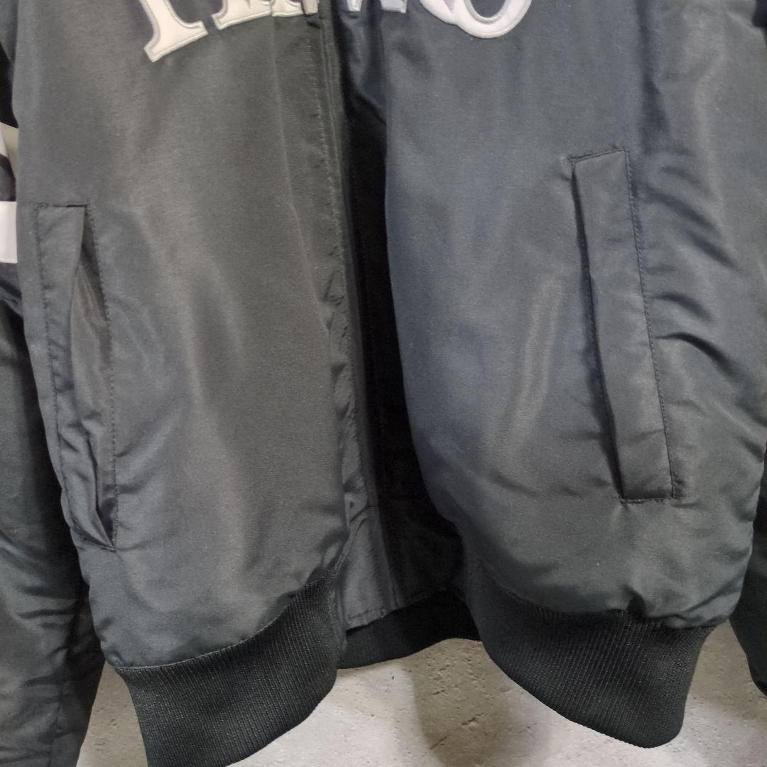極美品 ソフトバンクホークス ブルゾン ジャンバー マジェスティク Lサイズ 黒