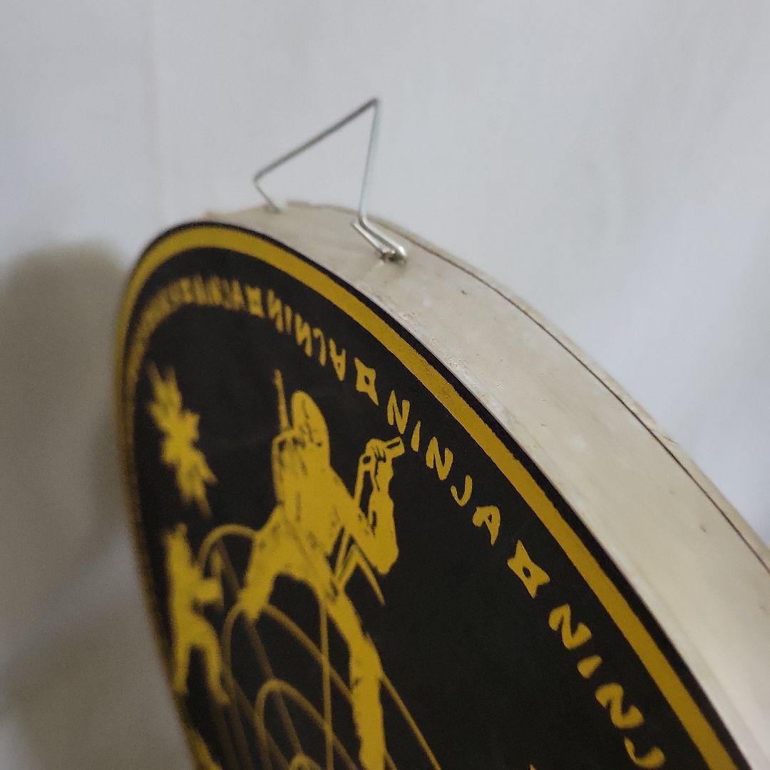 忍者デザインの円形ターゲット　スローイング・ターゲット　レア品