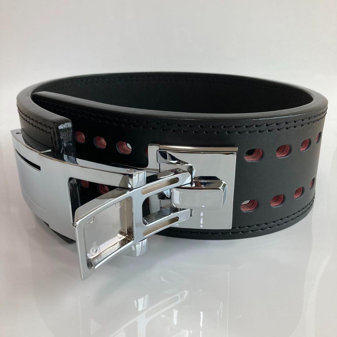 訳あり パワーベルト レバーアクション 全4サイズ ワンタッチ可変式 本革