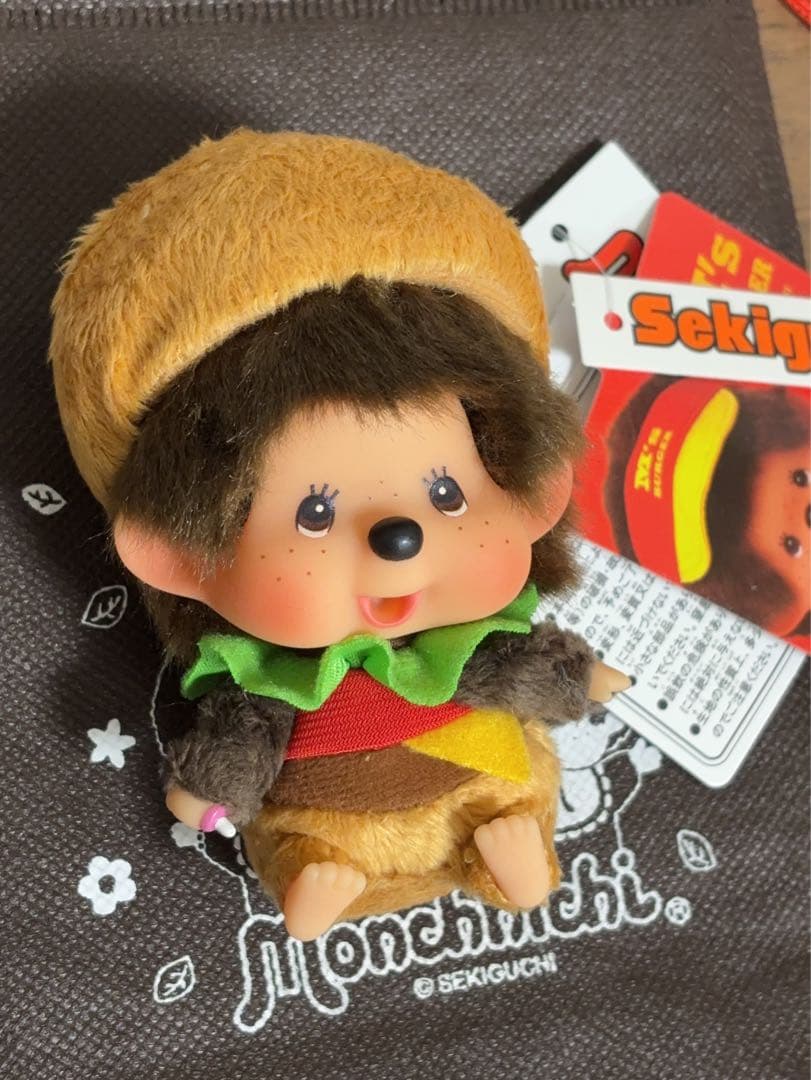 モンチッチ マクドナルド ハンバーガー ssサイズキーチェーン（新品・タグ付き）