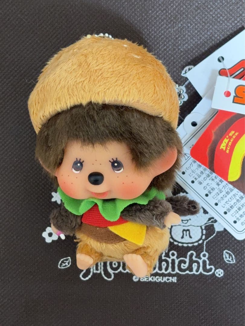 モンチッチ マクドナルド ハンバーガー ssサイズキーチェーン（新品・タグ付き）