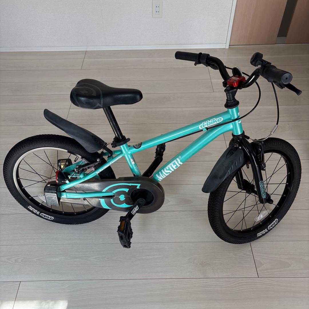 アイデス　d-bike 18インチ 水色（エメラルドグリーン）自転車