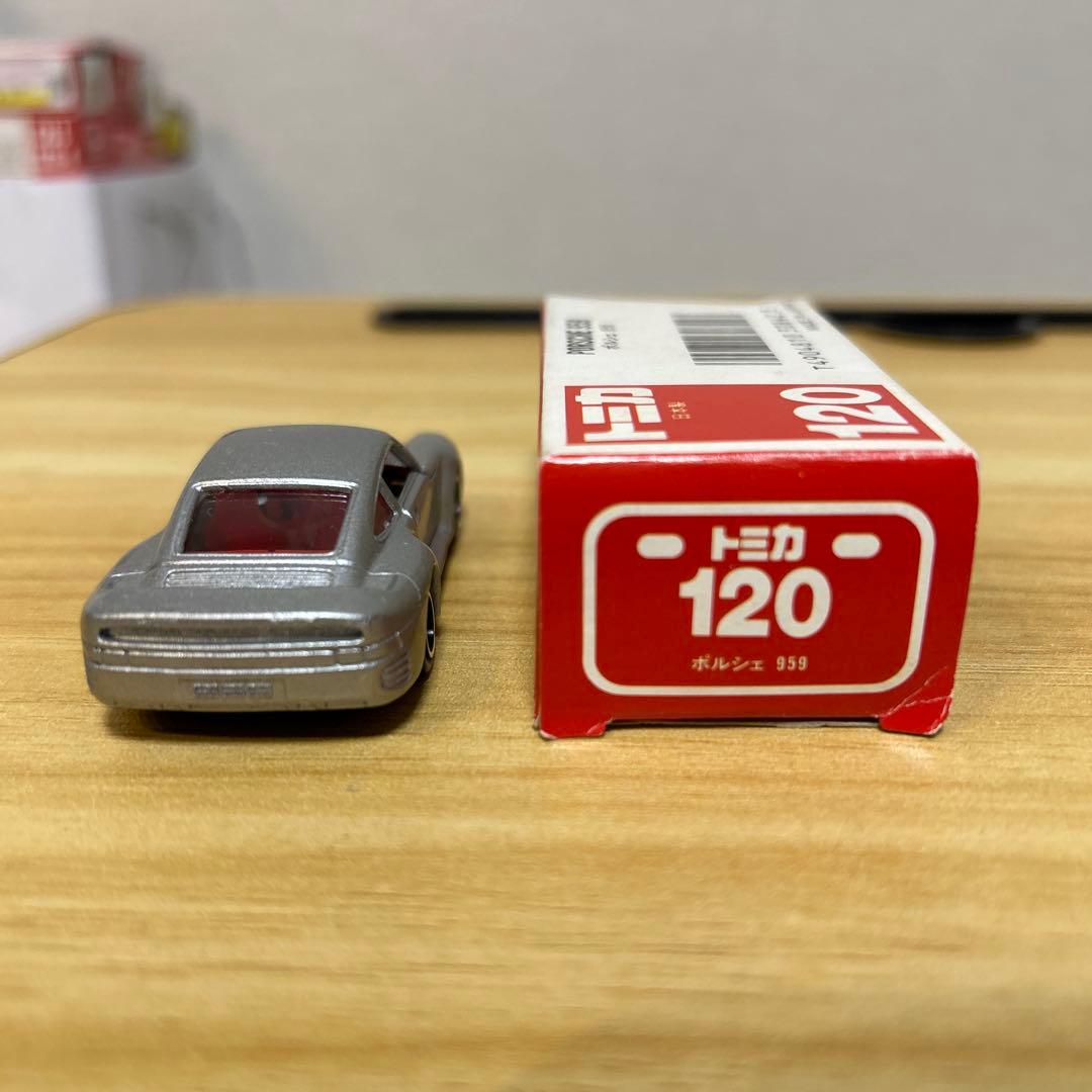 日本製トミカ赤箱 ポルシェ 959 シルバー 1/58