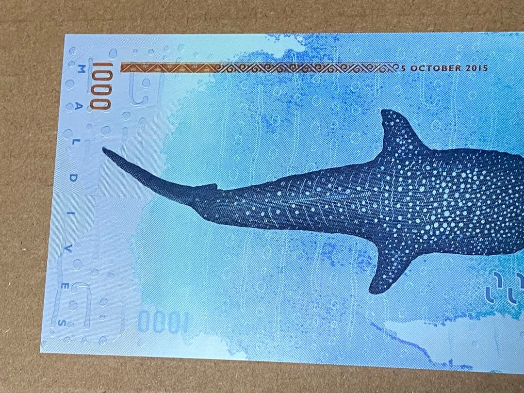 モルディブ 1000ルフィヤ