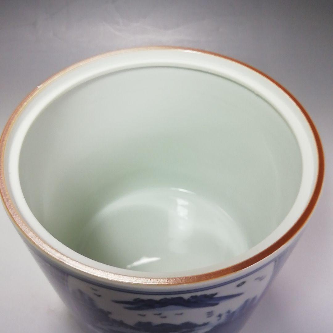 Ｓ５８５　皆具　『染付　台子皆具』『平安　秀峰造』　共箱　茶道具