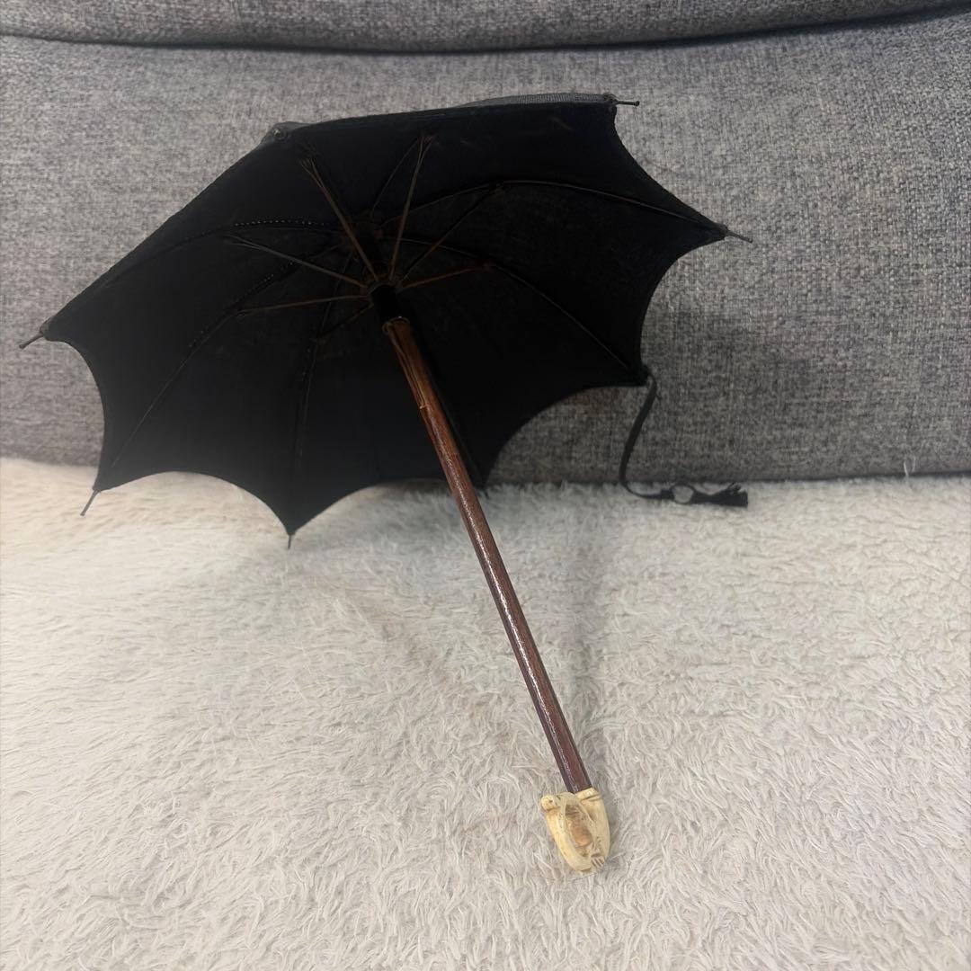 アンティーク 黒い傘