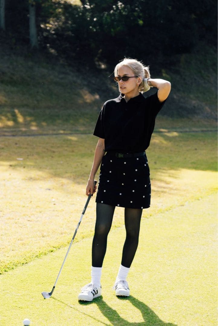 新品 Cph Golf OVERLAP LOGO KNIT POLOレディース